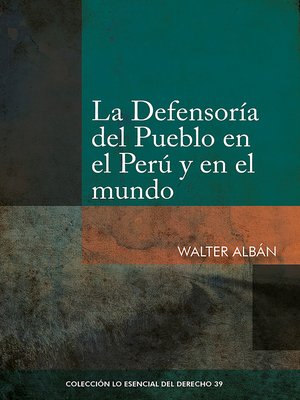 cover image of La Defensoría del Pueblo en el Perú y en el mundo